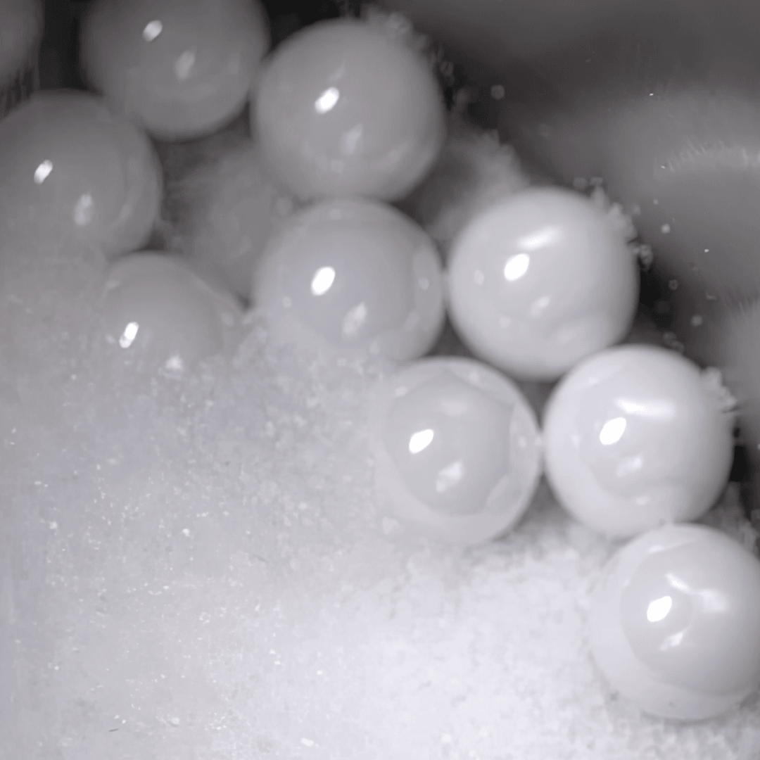 Ensure smooth uniform powders