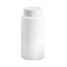 Plastic Bottle with Sifter Cap, White, 3 oz/90 mL
