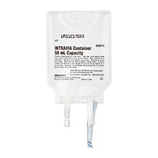 IV Bag, Empty, 2 Ports, 1 with Spike, 1 for Needle