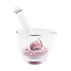 Mortar and Pestle, Flint Glass, 32 oz