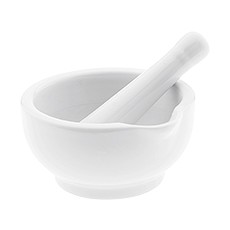 Mortar and Pestle, Porcelain, 2 oz