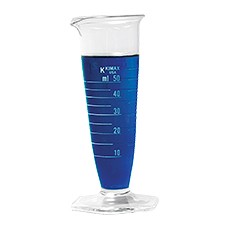 Conical Cylinder, Graduated Glass Type 1, Dual Scale, 50 mL